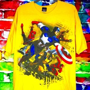 Y2K Mad Engine Marvel Large Print Tee